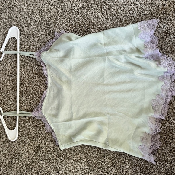 NWOT Free People Sunset Lover Cami - SZ XS - Color : SEA MIST - Picture 5 of 8